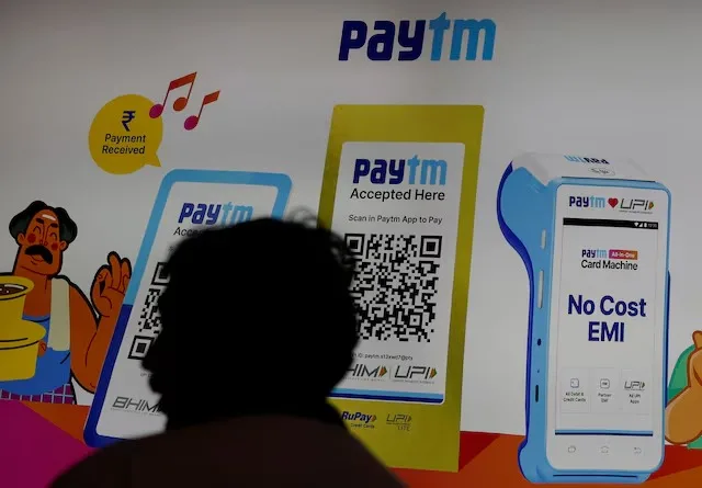 أسهم شركة «Paytm» الهندية للخدمات المالية تسجل انخفاضًا بنسبة 10% أثناء التداول. أسهم شركة «Paytm» الهندية للخدمات المالية تسجل انخفاضًا بنسبة 10% أثناء التداول.