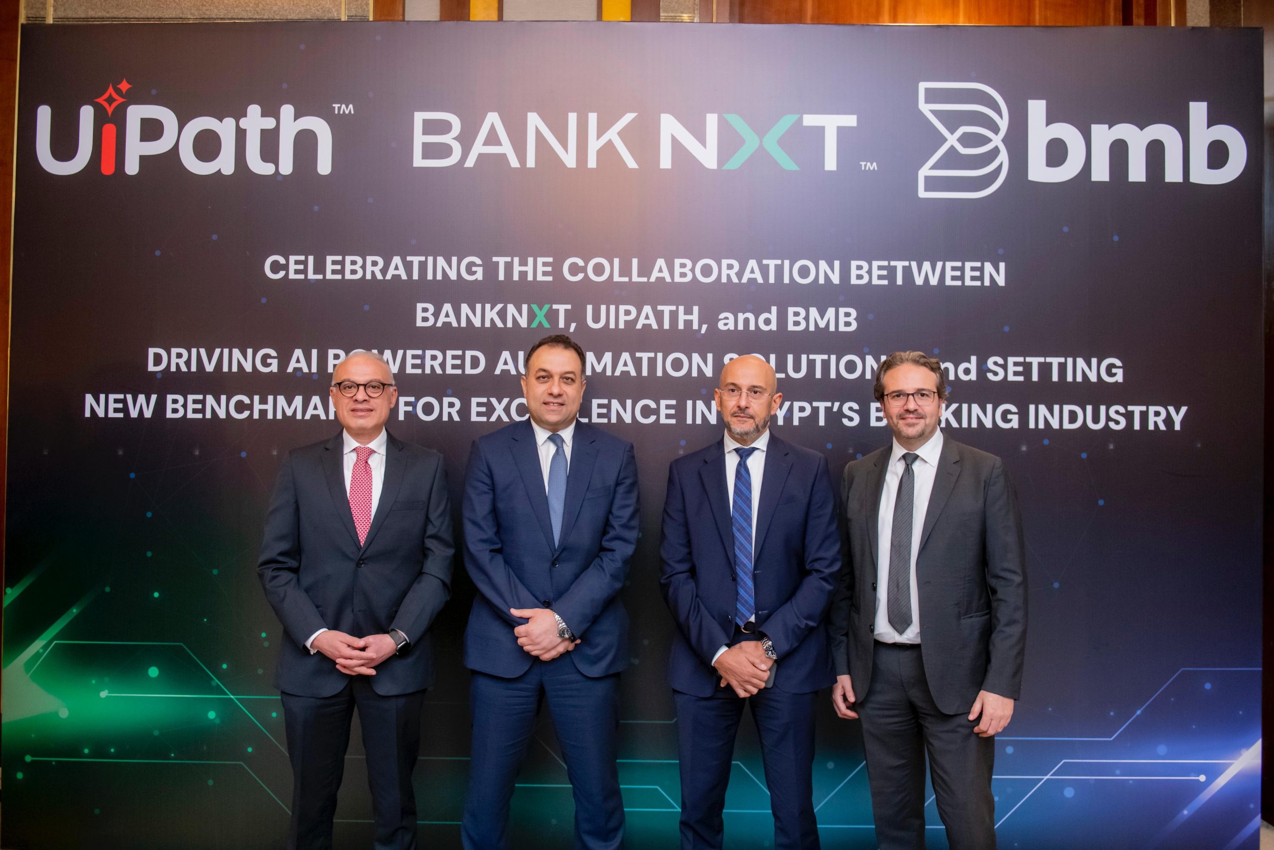 Bank NXT Collaborates with UiPath and BMB Egypt to Enhance Intelligent Automation and Strengthen Its Digital Transformation Efforts Bank NXT Collaborates with UiPath and BMB Egypt to Enhance Intelligent Automation and Strengthen Its Digital Transformation Efforts