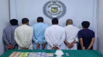 arrest of 6 individuals in Al-Lyth governorate for trafficking 7,084 narcotic tablets and 4 kilograms of hashish