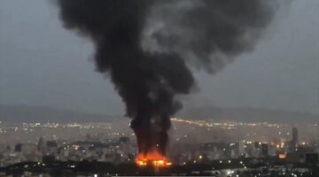 الحرس الثوري الإيراني يعلن عن قصف قواعد جوية في إسرائيل بالصواريخ.