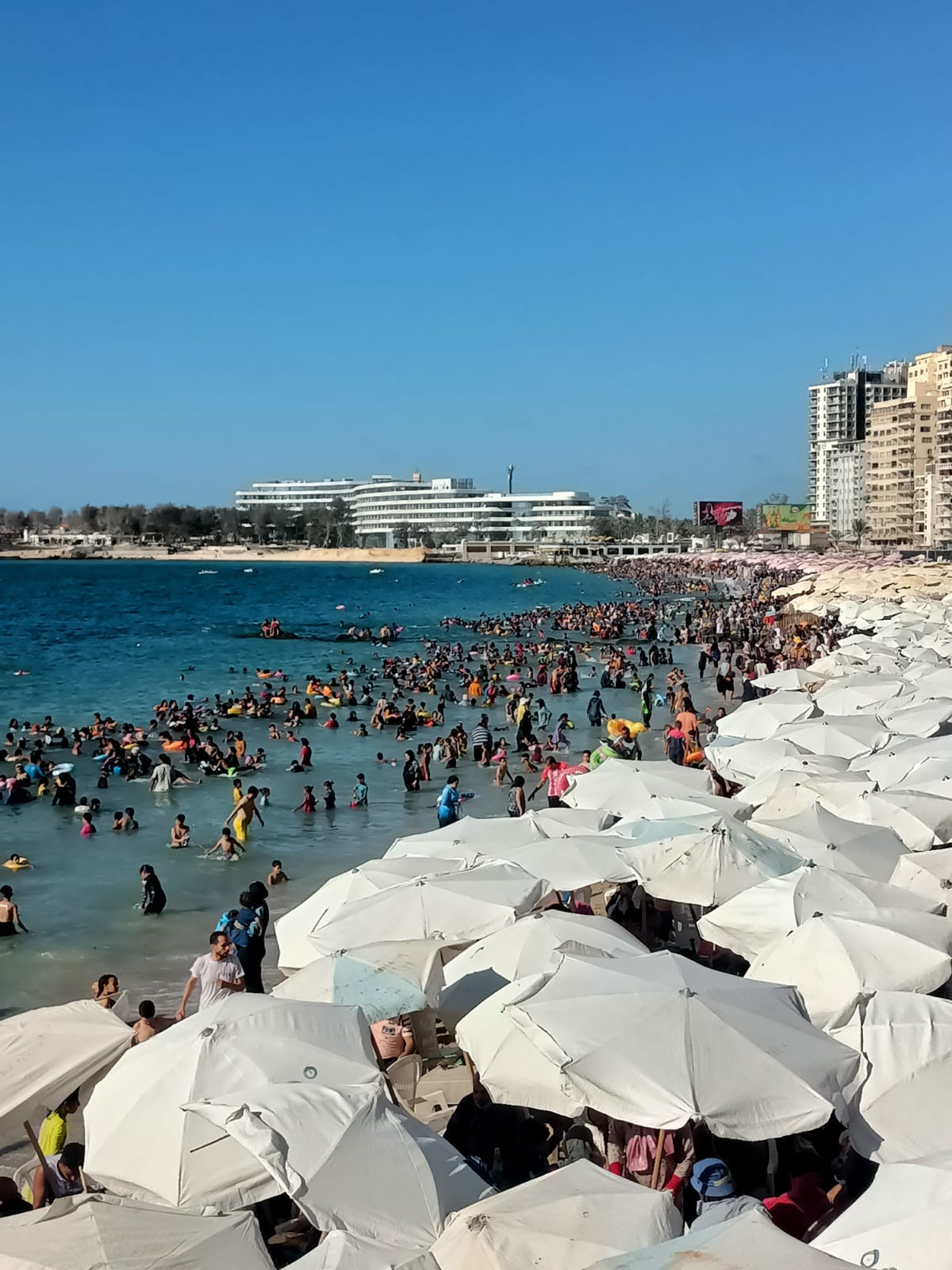 كرسى و ترابيزه و شمسيه ببلاش”.. شواطئ الاسكندريه ترحب بالمصطافين |  المحافظات | النهار