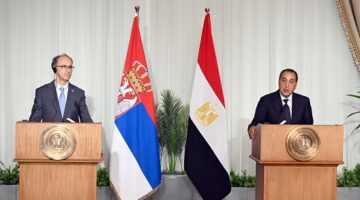 مدبولي: إقرار اتفاقية التجارة الحرة بين مصر وصربيا وإلغاء الرسوم الجمركية والقيود على التبادل التجاري.