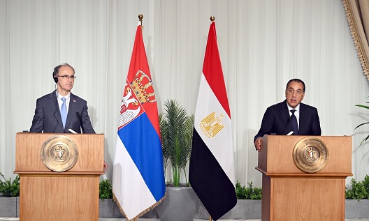 مدبولي: إقرار اتفاقية التجارة الحرة بين مصر وصربيا وإلغاء الرسوم الجمركية والقيود على التبادل التجاري.