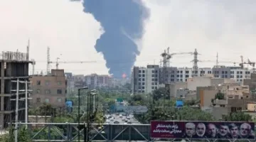 اندلاع حريق عمدي في غرب طهران