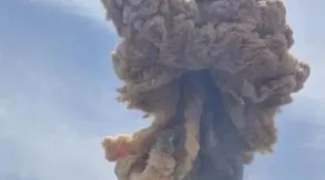 حريق هائل قرب ميناء رجائي الإيراني