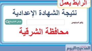 link to the results of the 2025 second semester preparatory certificate in Sharqia