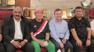 قبيلة العدوان تحتفل برابطة المشجعين العراقيين في منزل أبو عرابي (صور وفيديو)