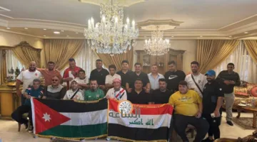 رجل الأعمال جميل أبو الراغب يستقبل رابطة مشجعي العراق ووسائل الإعلام العراقية (صور)