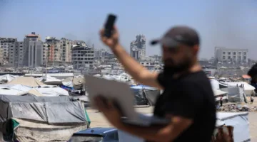 انقطاع خدمات الهاتف الثابت والإنترنت مرة أخرى في جنوب ووسط قطاع غزة