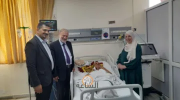 رئيس بلدية إربد يزور سائقًا أصيب في حادث (صور)