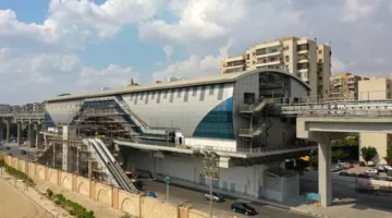 أحدث 5 لقطات لمحطة ستاد القاهرة على مونوريل شرق النيل