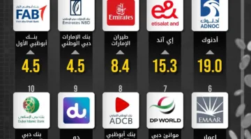 «أدنوك» تتربع على قائمة العلامات التجارية الأكثر قيمة في الإمارات