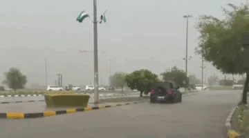 أمطار الرحمة تتساقط على المنطقة الوسطى في الشارقة