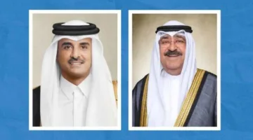 أمير الكويت يتواصل هاتفياً مع أمير قطر