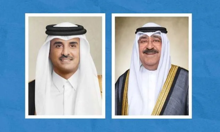 أمير الكويت يتواصل هاتفياً مع أمير قطر أمير الكويت يتواصل هاتفياً مع أمير قطر