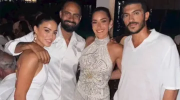 أمينة خليل تحتفل برقصها مع والدها في زفافها باليونان.. صور وفيديو