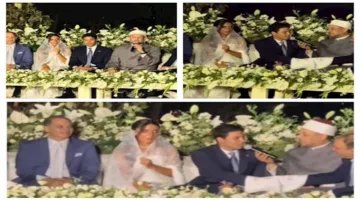أول لقطات من حفل زفاف حفيد الزعيم عادل إمام