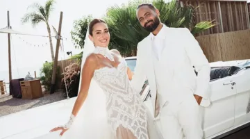 أولى لقطات زفاف أمينة خليل الثاني في اليونان