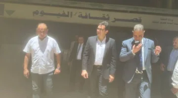 وزير الثقافة ومحافظ الفيوم يزوران قصر ثقافة الفيوم ويؤكدان على أهمية الإسراع في تنفيذ مشروع التطوير.