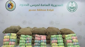 إحباط محاولة تهريب 375 كيلو جرام من القات في عسير