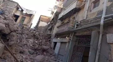 إخلاء منزلين في جنوب الأقصر بسبب تصدع وانهيار جزئي لمنزل قريب