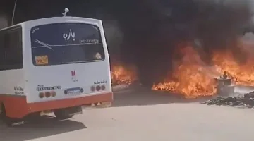 إخماد حريق صغير قرب نادي منطي في شبرا الخيمة | صور