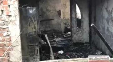 إخماد حريق في ثلاجة للخضروات بسوق العبور