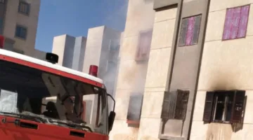 إخماد حريق نشب في مبنى بمدينة 15 مايو دون وقوع إصابات