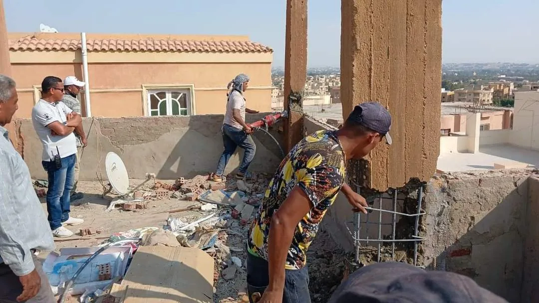إزالة تعديات البناء في مدينتي بدر و6 أكتوبر خلال عطلة عيد الأضحى إزالة تعديات البناء في مدينتي بدر و6 أكتوبر خلال عطلة عيد الأضحى