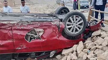 إصابة 11 فرداً جراء انقلاب مركبة على الطريق الصحراوي الغربي في المنيا