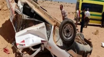 إصابة 11 فرداً نتيجة انقلاب سيارة نقل في الشرقية