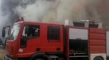 إصابة 5 أفراد نتيجة حريق اندلع في فناء وثلاثة أسطح منازل في قنا