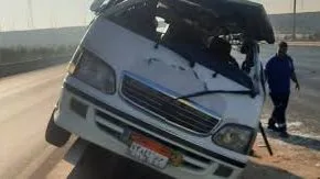 إصابة سبعة أفراد جراء انقلاب سيارة ميكروباص على طريق مصر الإسماعيلية