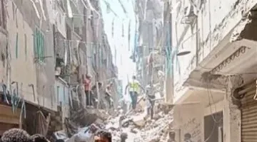 إصابة شخصين جراء انهيار مبنيين في حدائق القبة.. والفرق تبحث عن مفقودين في الركام
