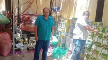 إغلاق مصنع غير قانوني لإنتاج مشروبات غازية في بني سويف