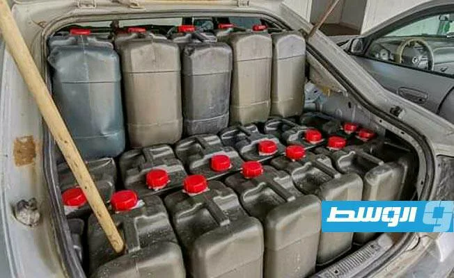 إلقاء القبض على أشخاص متورطين في تهريب الوقود في سبها