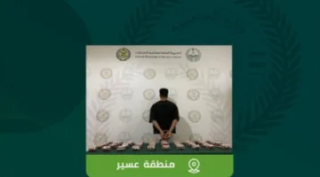 إلقاء القبض على فرد في عسير بتهمة ترويج 8,096 قرصًا خاضعًا لرقابة التداول الطبي