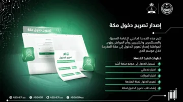 إنفوجرافيك: معلومات حول إصدار تصريح دخول مكة عبر نظام أبشر