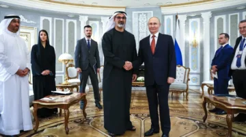 اجتماع ولي عهد أبوظبي مع بوتين… ونقاش حول العلاقات الاستراتيجية المشتركة