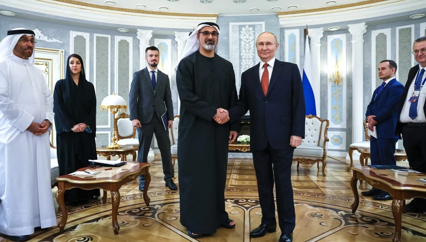 اجتماع ولي عهد أبوظبي مع بوتين… ونقاش حول العلاقات الاستراتيجية المشتركة
