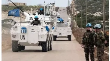 احتجاج ضد دورية “اليونيفيل” في جنوب لبنان