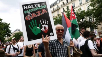 احتجاجات في فرنسا تأييدًا للفلسطينيين بتنظيم من نقابات سياسية وأحزاب اجتماعية