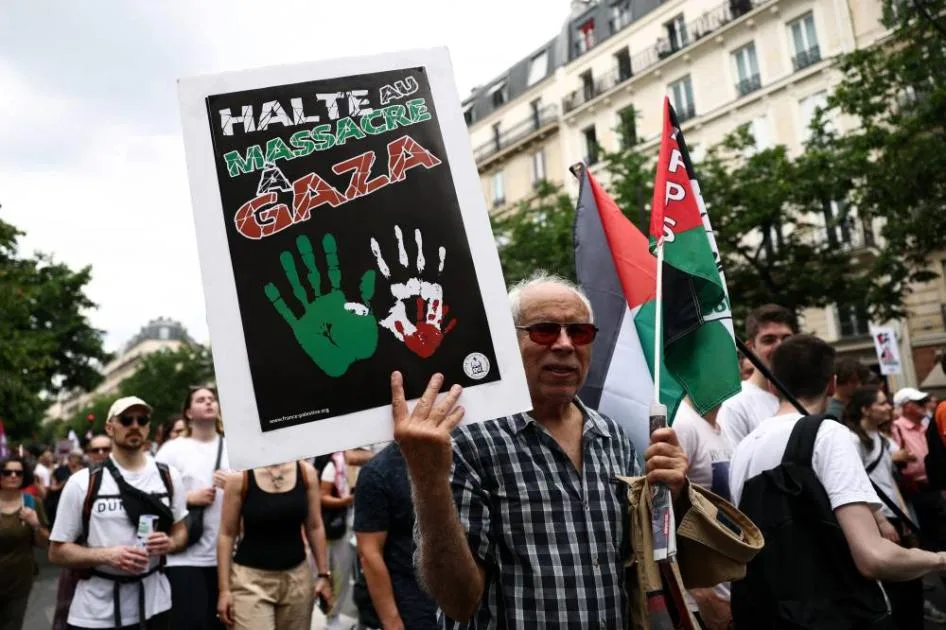 احتجاجات في فرنسا تأييدًا للفلسطينيين بتنظيم من نقابات سياسية وأحزاب اجتماعية