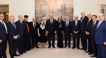 احتفاءً بالرئيس عون وزوجته.. الرئيس سليمان ينظم مأدبة عشاء في منزله باليرزة