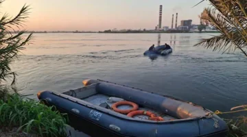 استخراج جثة الضحية الخامسة من حادث التروسيكل الغارق في أسيوط