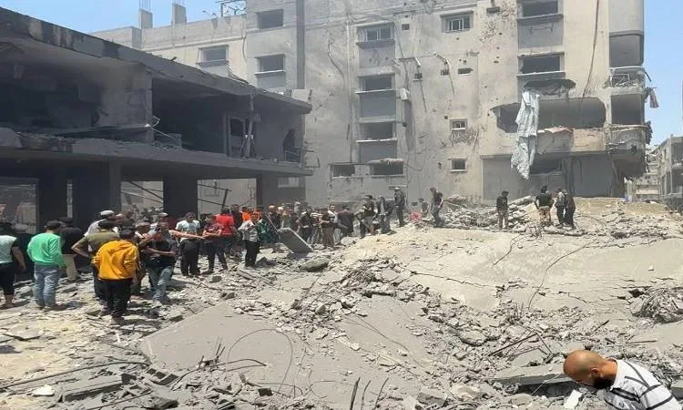 استشهاد 15 فلسطينياً جراء قصف الاحتلال لمنزل في حي الصبرة بغزة استشهاد 15 فلسطينياً جراء قصف الاحتلال لمنزل في حي الصبرة بغزة