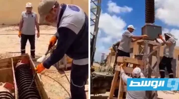 استمرار تنفيذ مشروع محطة كهرباء سوق الثلاثاء في زليتن (فيديو)
