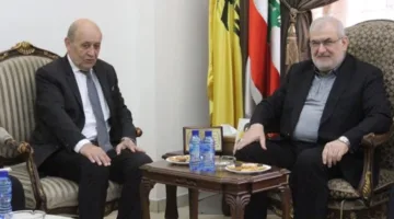 اطلعوا على صورة لنصرالله مع لودريان ومحمد رعد