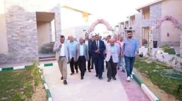 افتتاح المنتجع الجديد لنقابة المهندسين في مرسى مطروح بحضور المحافظ وقادة النقابة.