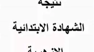 الآن… البوابة الإلكترونية للأزهر تعلن نتائج الشهادة الابتدائية الأزهرية 2025 رسميًا بنسبة نجاح 87.23% من خلال رقم الجلوس.